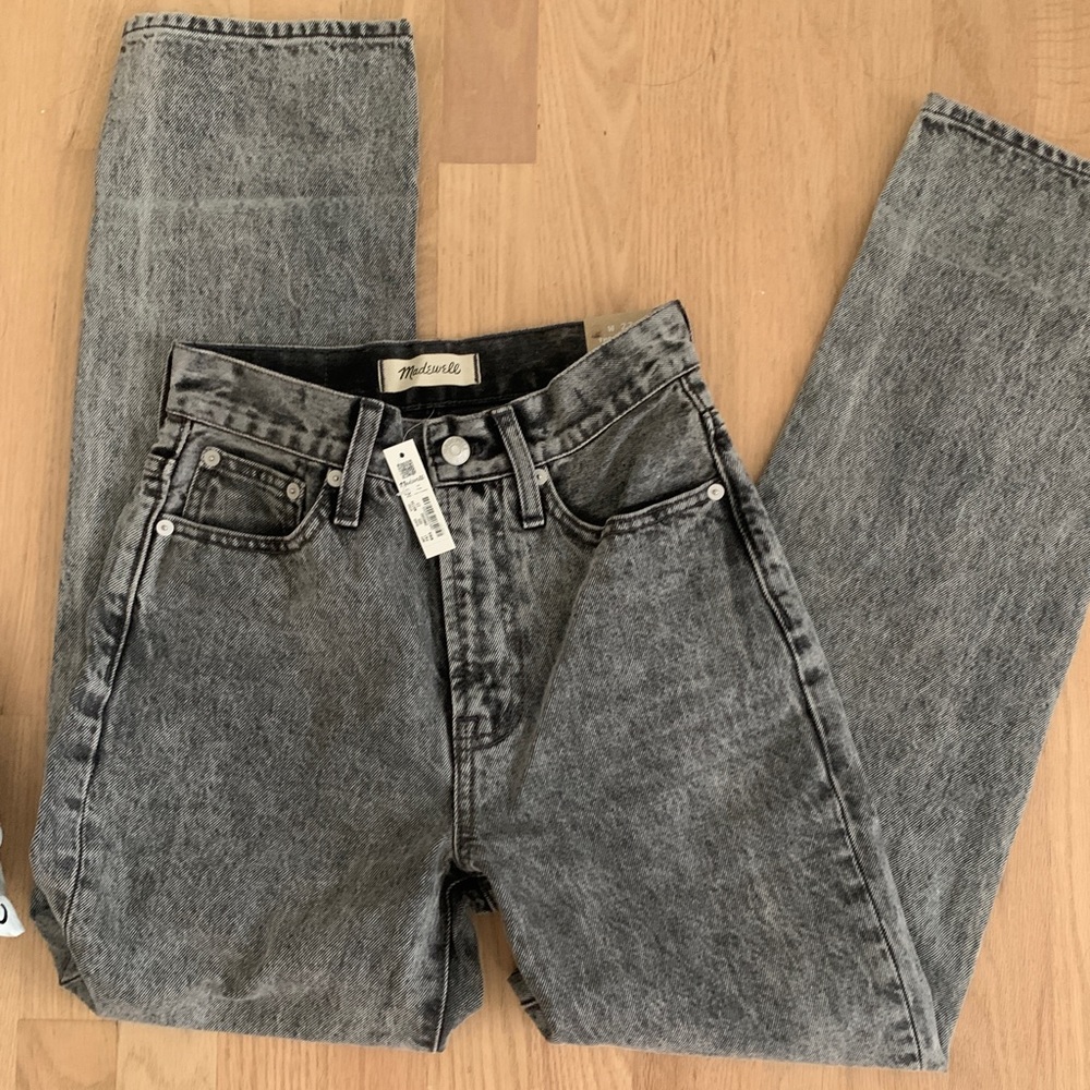 The madewell perfect vintage straight jean in acid wash